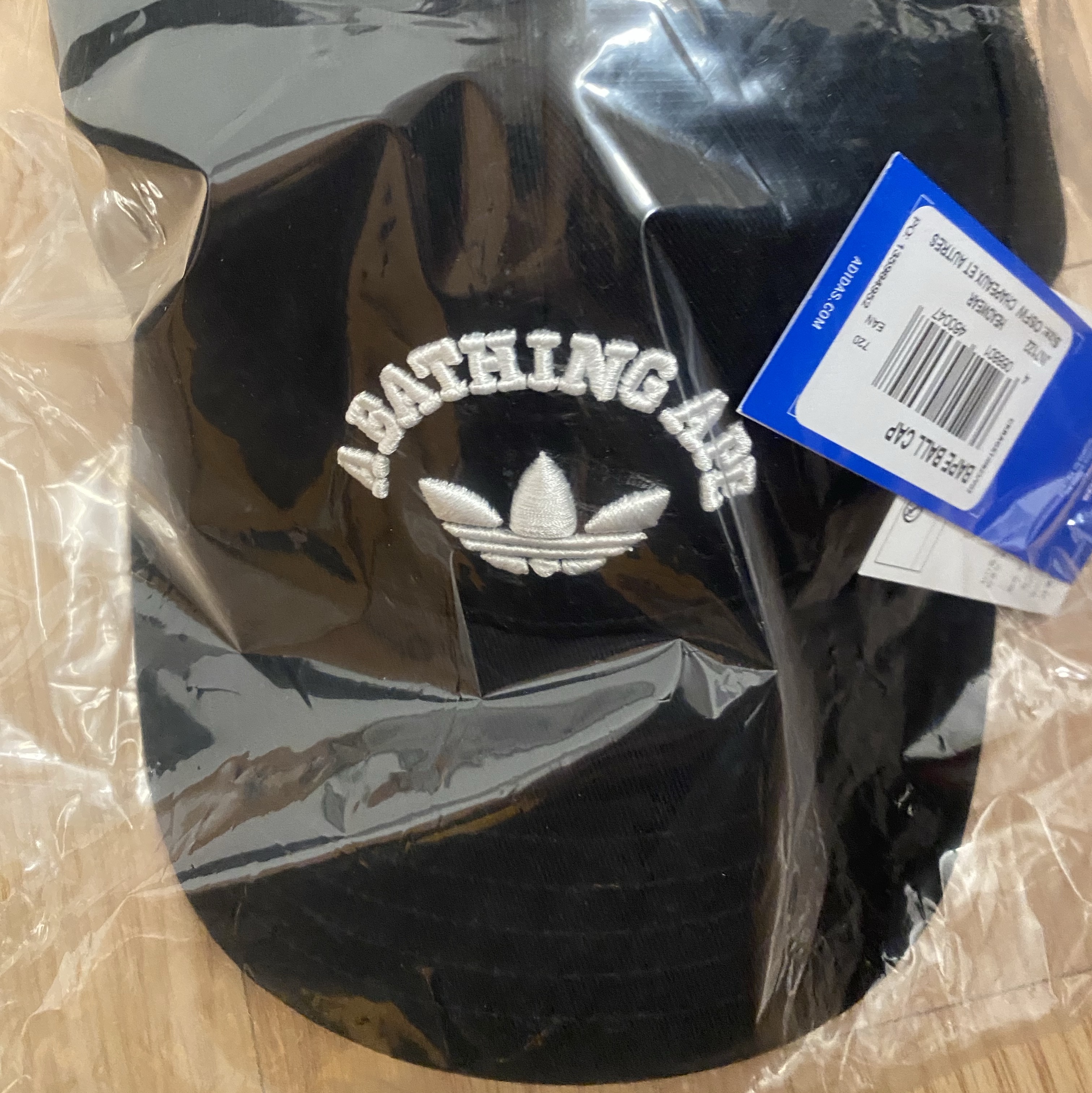 Adidas x BAPE Baseball Cap Black 착용 스타일