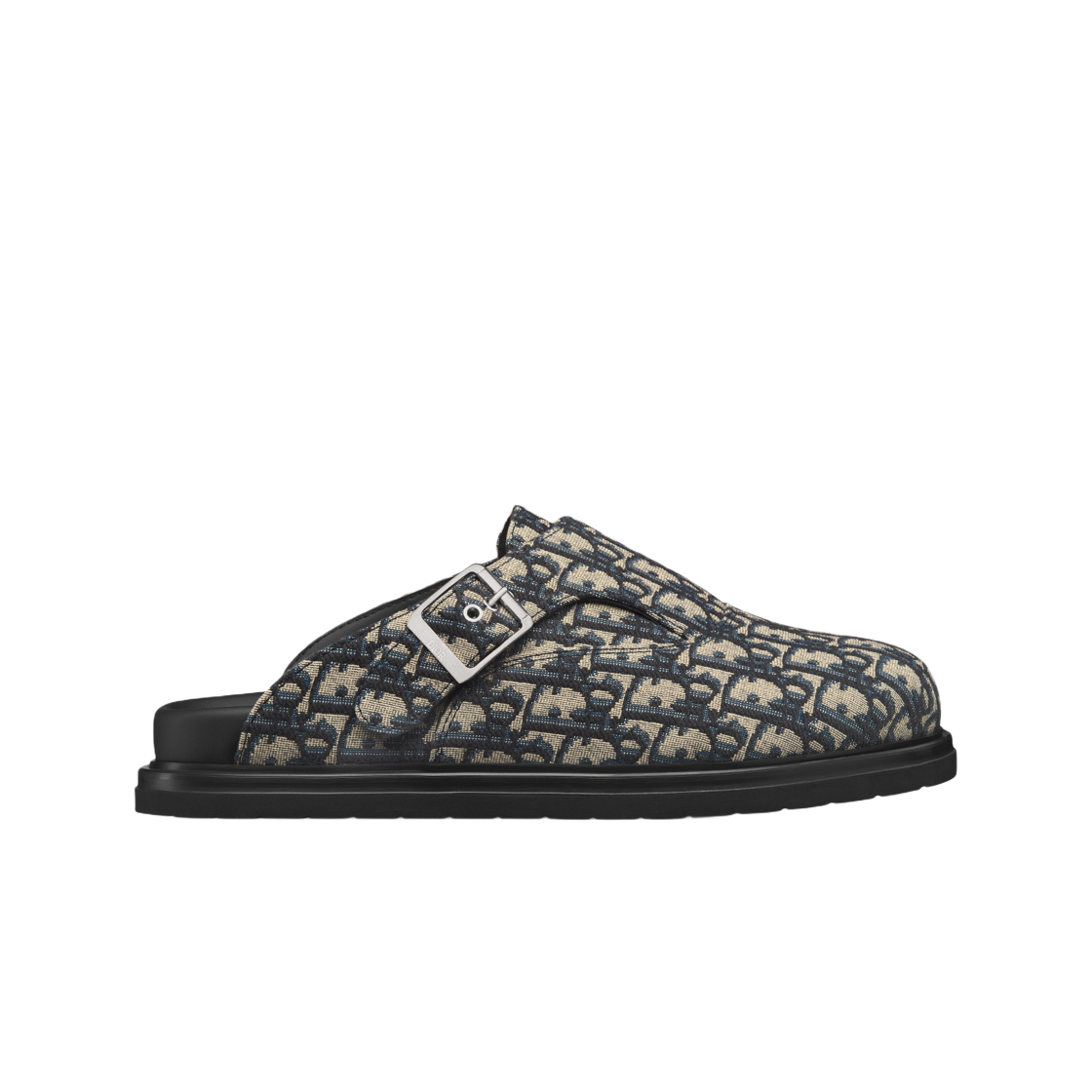 디올 아쿠아 뮬 디올 오블리크 자카드 베이지 블랙