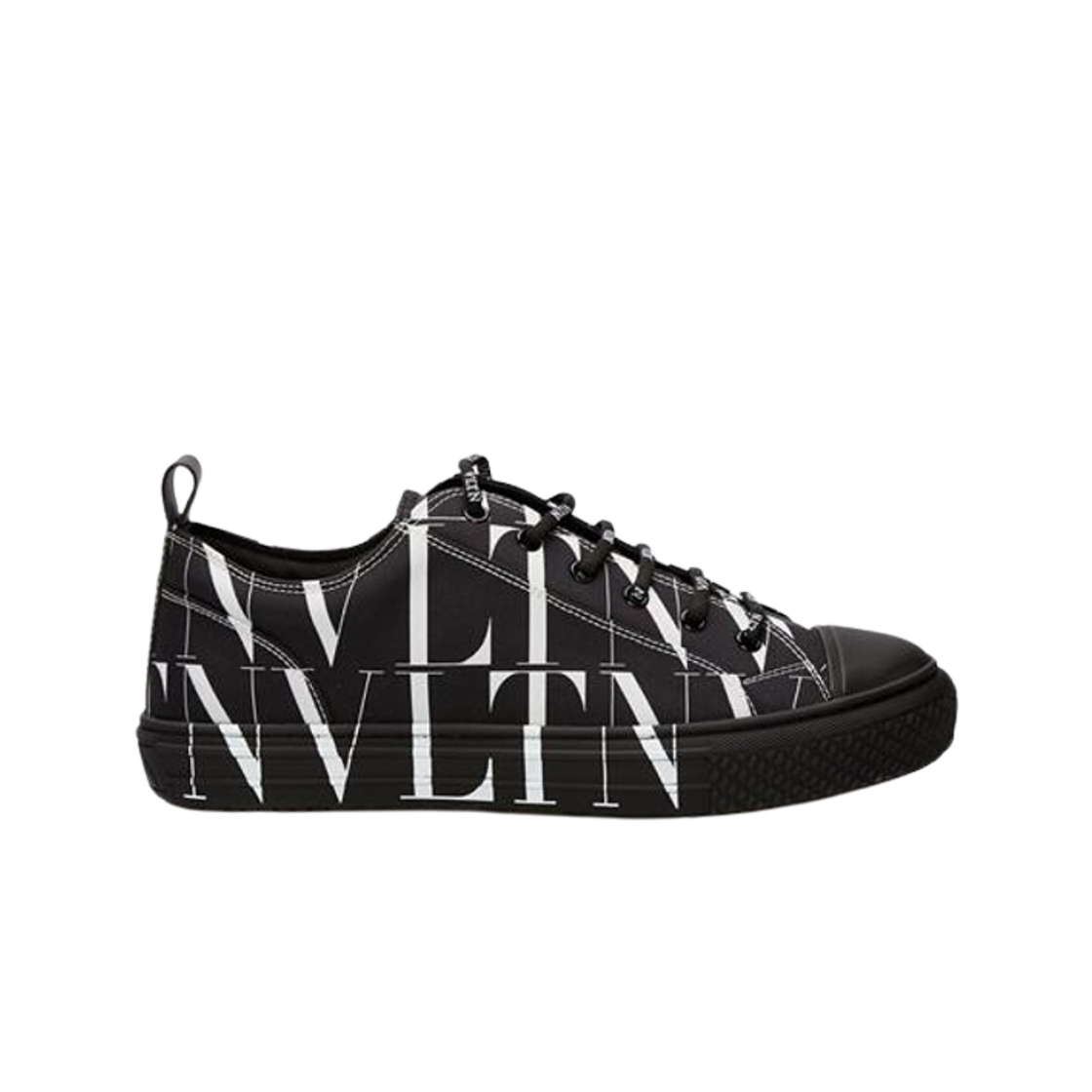 S0D57JKY0NI Valentino Times VLTN Logo Sneakers Black White