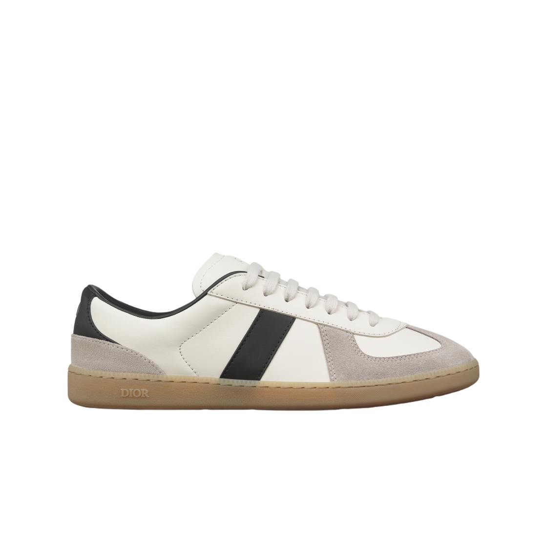 디올 B01 매치포인트 스니커즈 스무스 카프스킨 그레이 스웨이드 블랙 화이트(Dior B01 Matchpoint Sneakers Smooth Calfskin with Gray Suede Black White) - 1