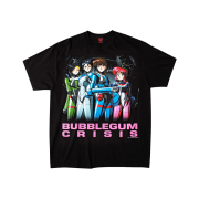 Geeks Rule x Bubblegum Crisis 15 Silkscreen Printing T-Shirt Black