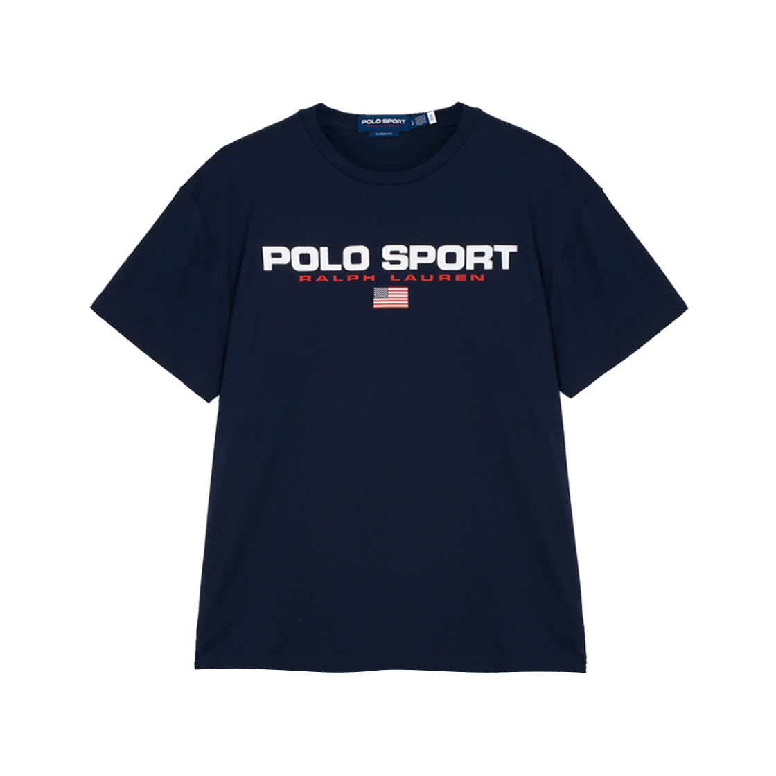 폴로 랄프 로렌 클래식핏 폴로 스포츠 저지 티셔츠 크루즈 네이비 화이트 - 25SS([15%적립] Polo Ralph Lauren Classic Fit Polo Sports Jersey T-Shirt Cruise Navy White - 25SS)