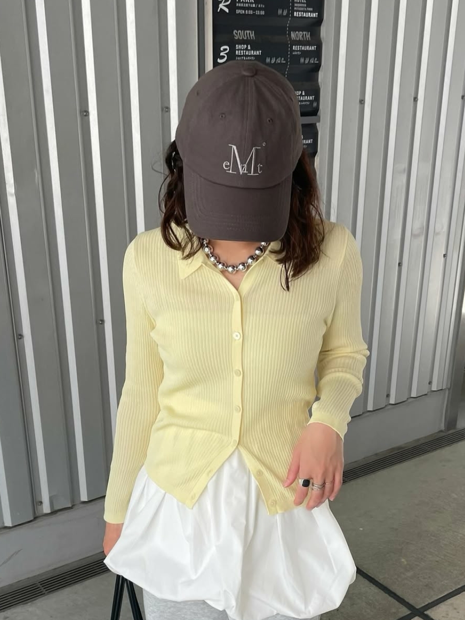 MUCENT Signature Ballcap Brown 착용 스타일 - 1