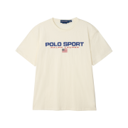 [20% 적립] Polo Ralph Lauren Classic Fit Polo Sports Jersey T-Shirt Clubhouse Cream - 25SS