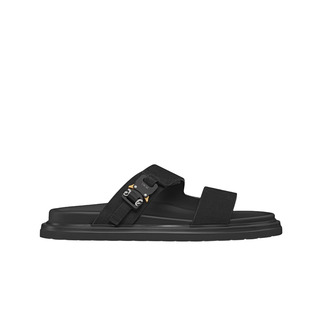 3SA121ZSI-H900 Dior Aqua Sandal Suede Black