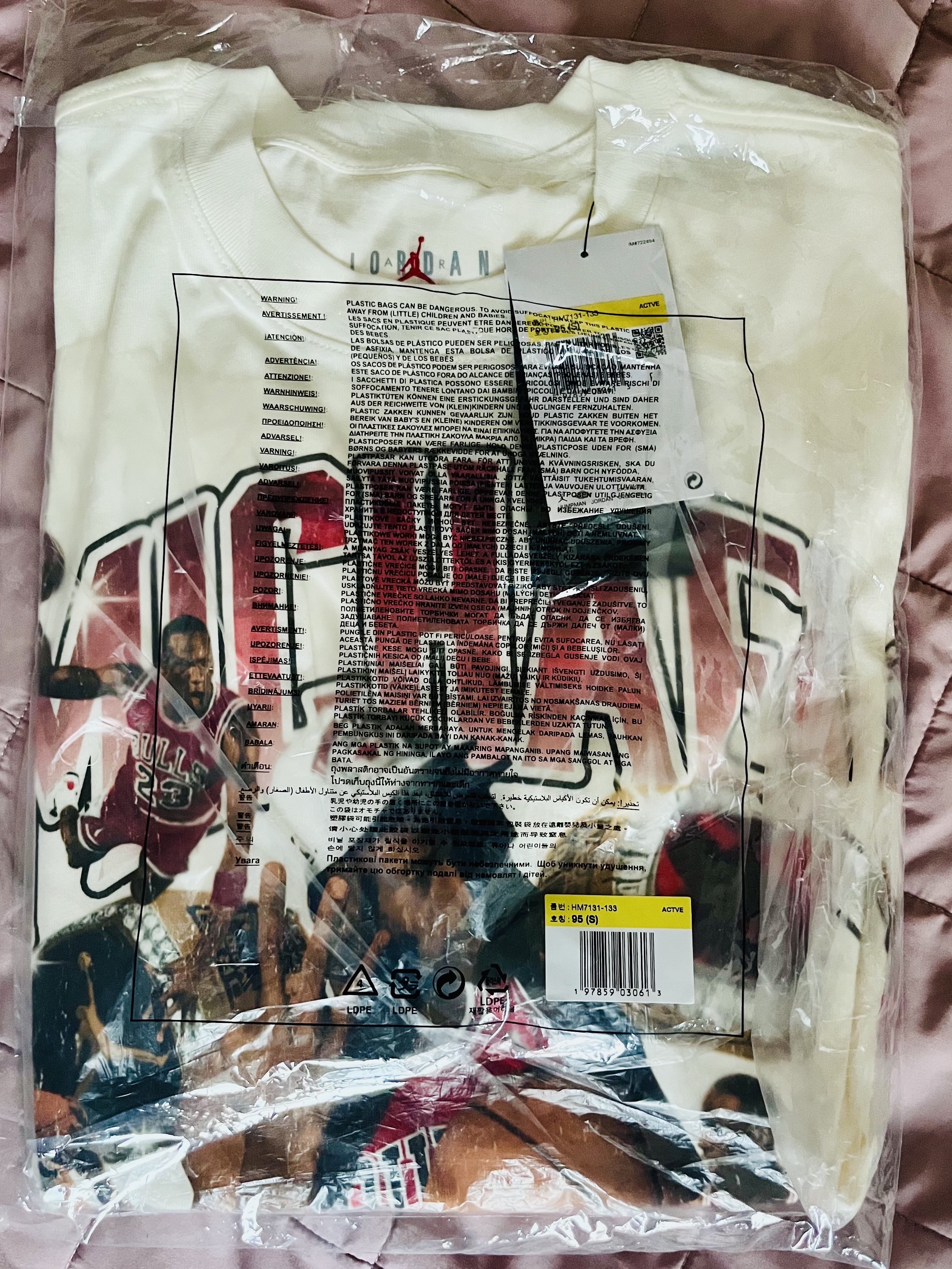Jordan Flight Essentials Oversized T-Shirt Sail Varsity Red - Asia 착용 스타일 - 2