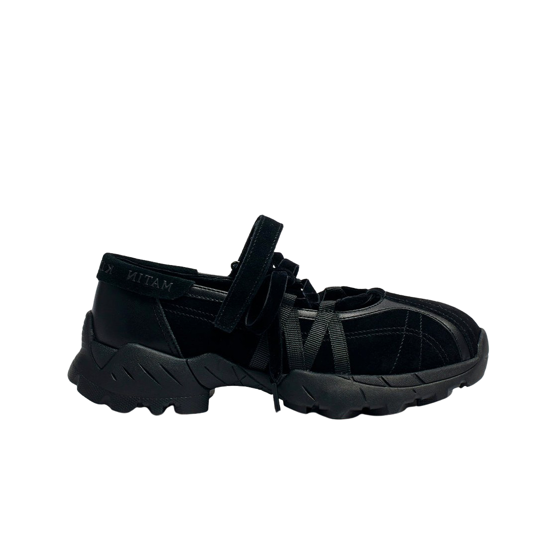 (W) 마뗑킴 스웨이드 발레 스니커즈 블랙((W) Matin Kim Suede Ballet Sneakers Black)