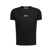 HDEX Essential Ribbed Muscle Fit Short Sleeve Black