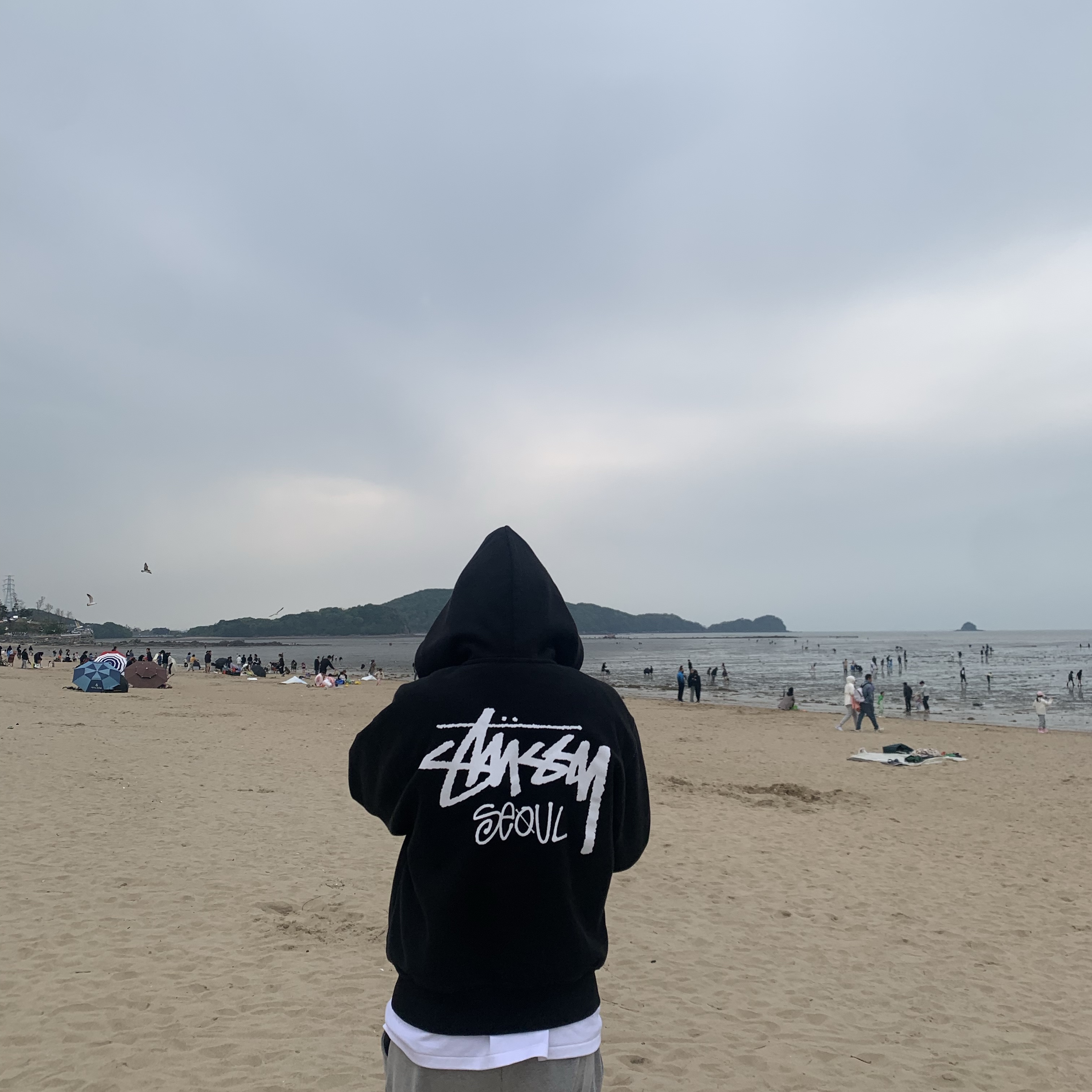 Stussy Stock Seoul Zip Hood Black 착용 스타일