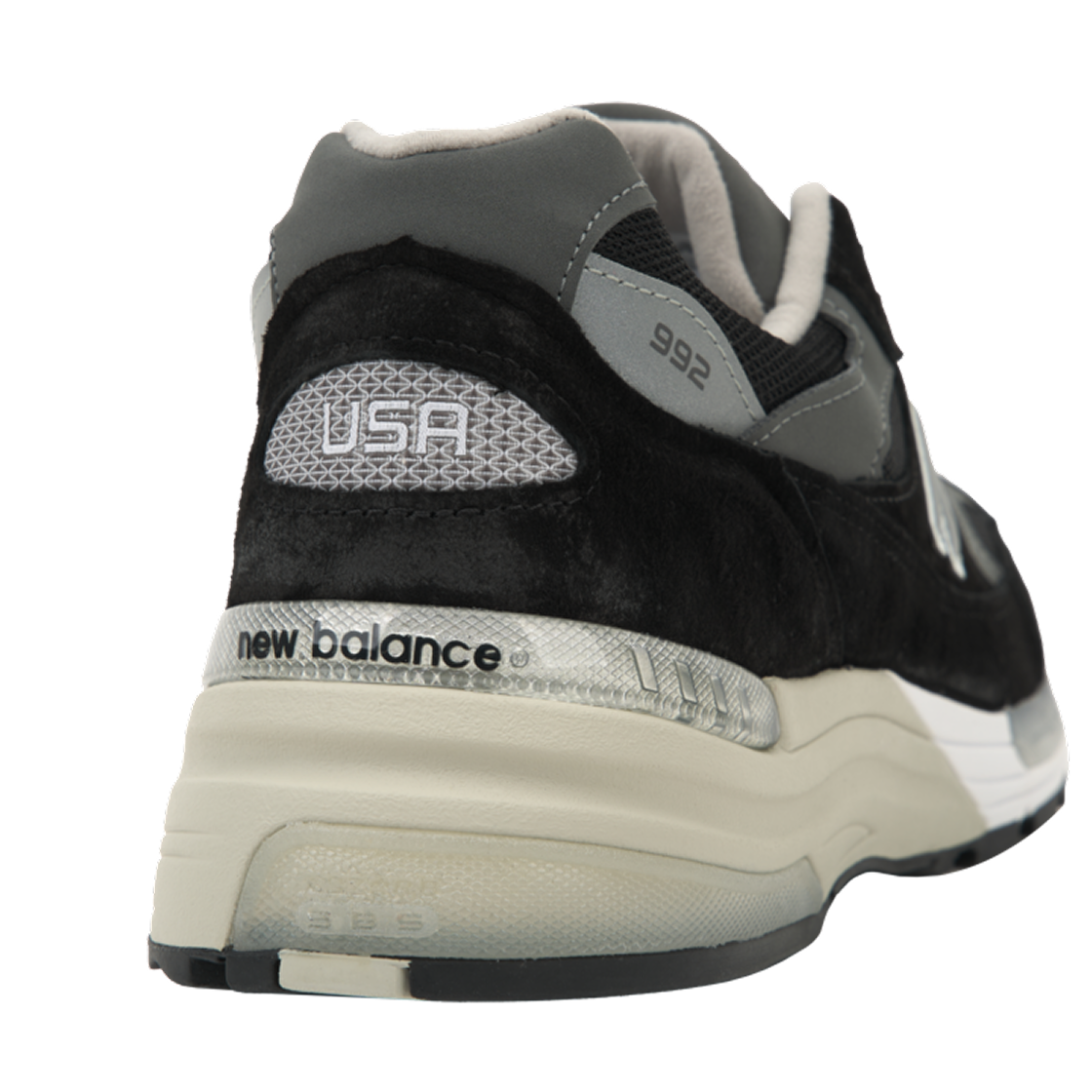 U992BK New Balance 992 Made in USA Core Black Grey - #8