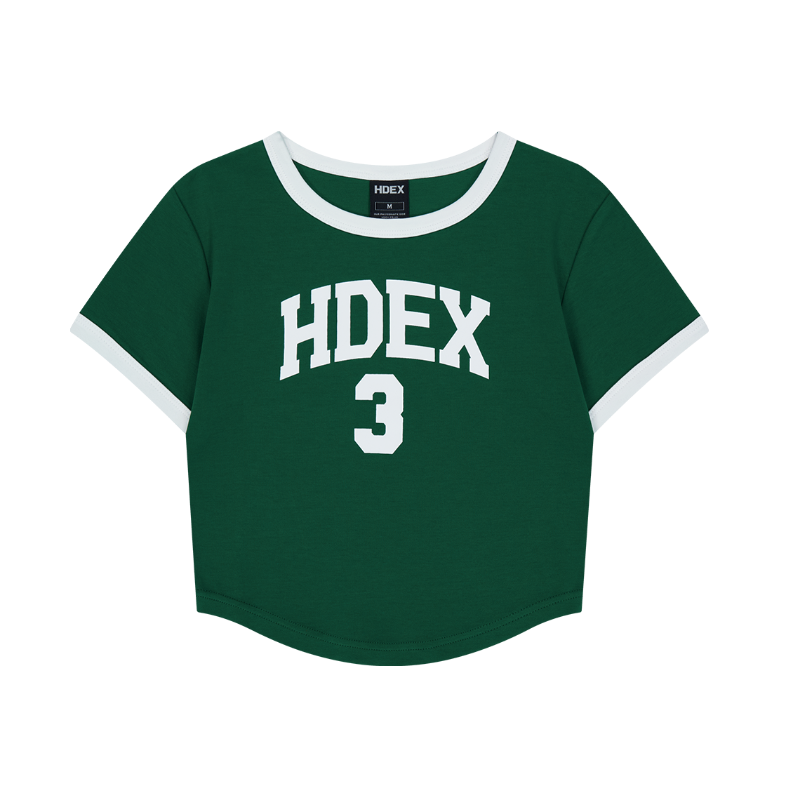 H251WLCTS580GR HDEX Womens 3 Edition Cropped Short Sleeve Green