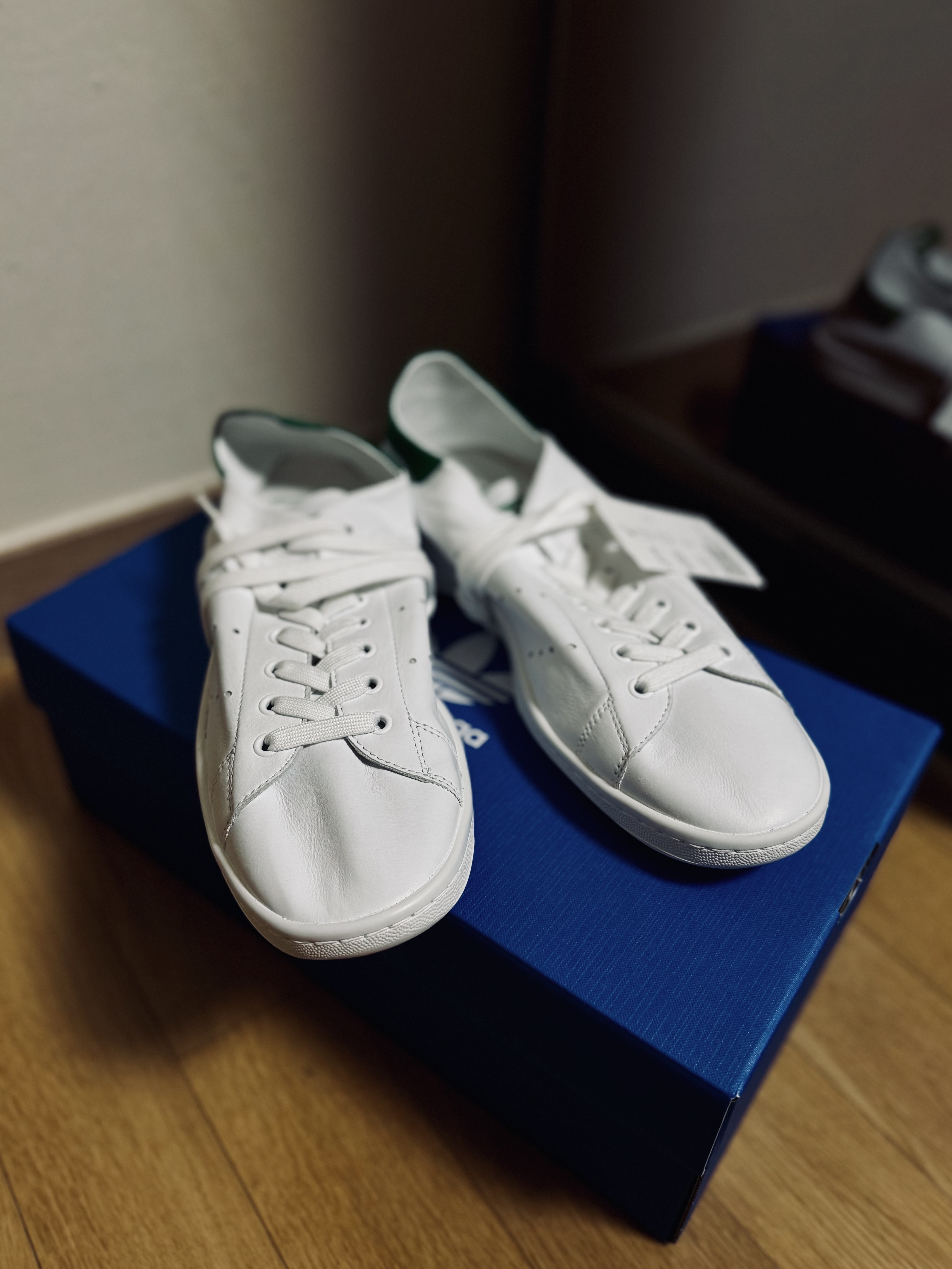 Balenciaga x Adidas Stan Smith Core White Green 착용 스타일 - 2