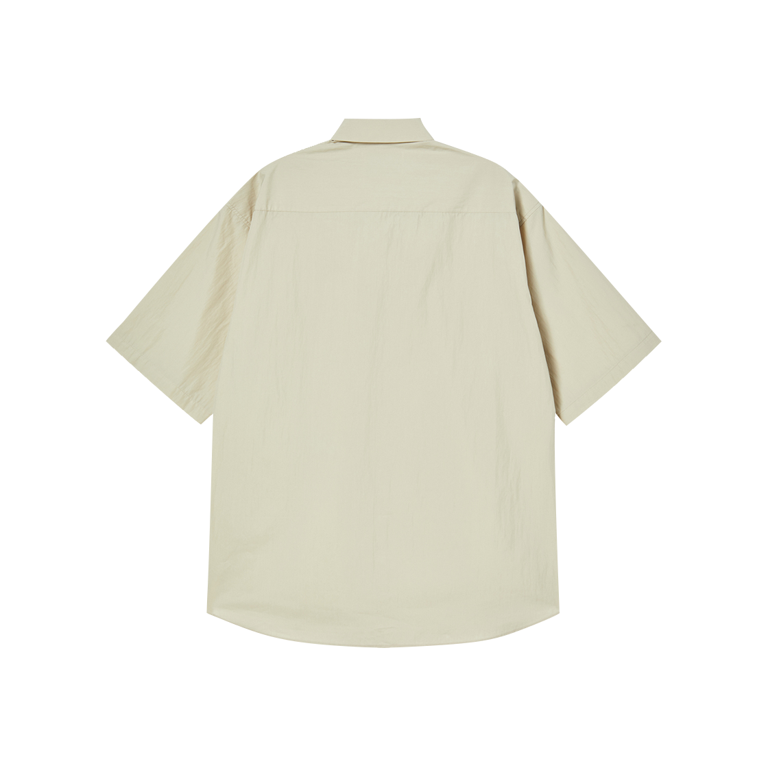 엔 아카이브 럭스 텍스쳐 라이트 페브릭 카라 디테일 반팔 셔츠 베이지(N ARCHIVE Lux Texture Light Fabric Collar Detail 1/2 Shirts Beige) - 2