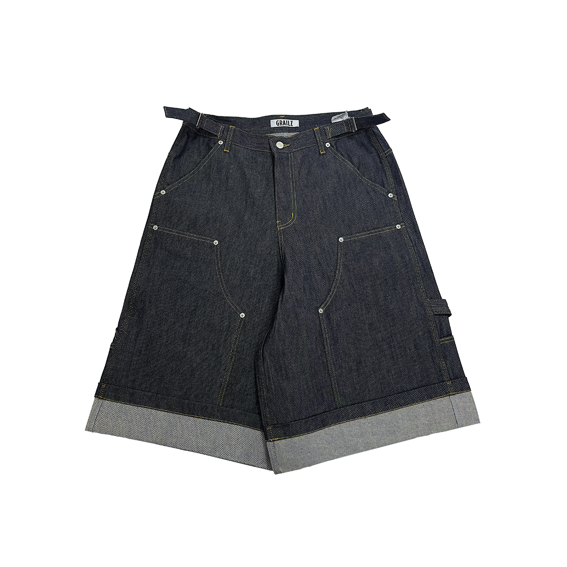 GR25CLMB02ID GRAILZ x KOIN SEOUL Carpenter Bermuda Denim Pants Indigo - #2