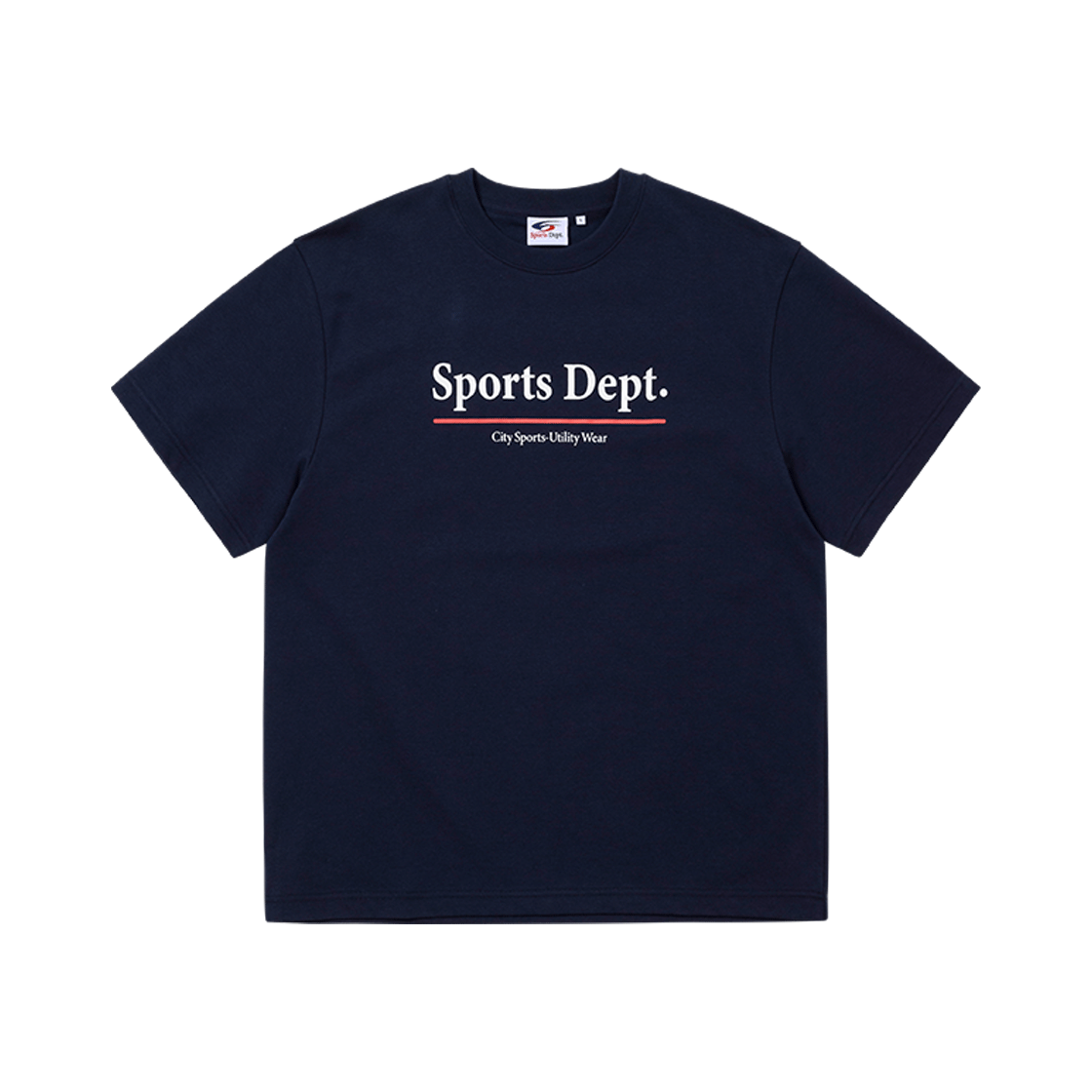 스포츠뎁트 라인 로고 반팔 티셔츠 네이비(Sports Dept Line Logo T-shirt Navy)