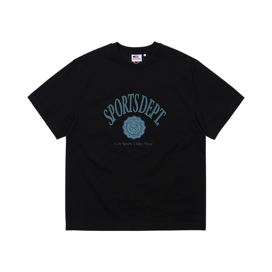 스포츠뎁트 SEL 컬리지 반팔 티셔츠 블랙(Sports Dept SEL College T-shirt Black)