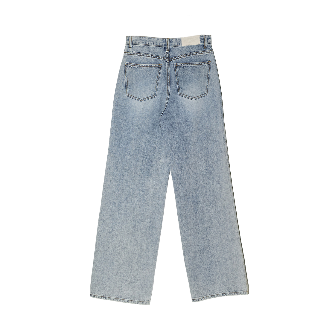 엔오르 우먼 라이트 워시드 데님 팬츠 블루(Enor Women Light Washed Denim Pants Blue) - 2