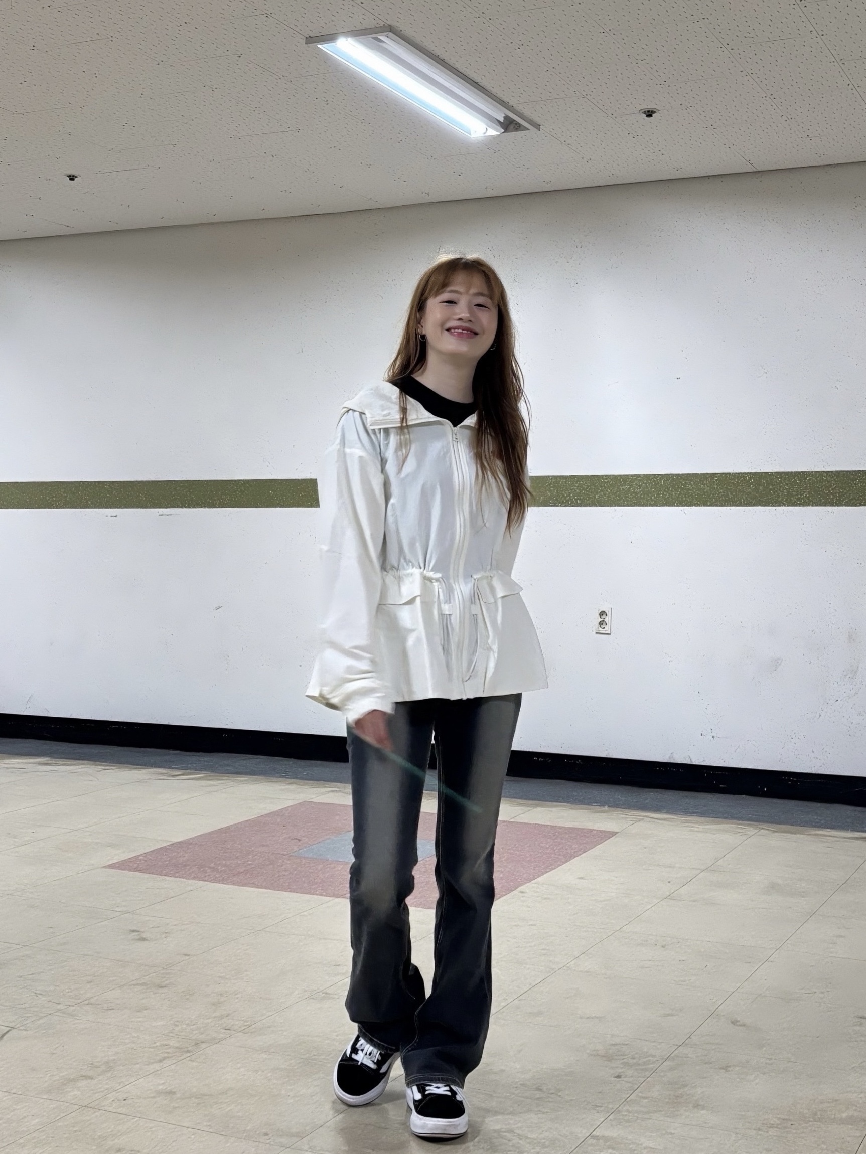 (W) Nike NSW Woven Jacket Sail - Asia 착용 스타일 - 4