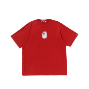 BAPE Pigment Print Ape Head Relaxed Fit T-Shirt Red