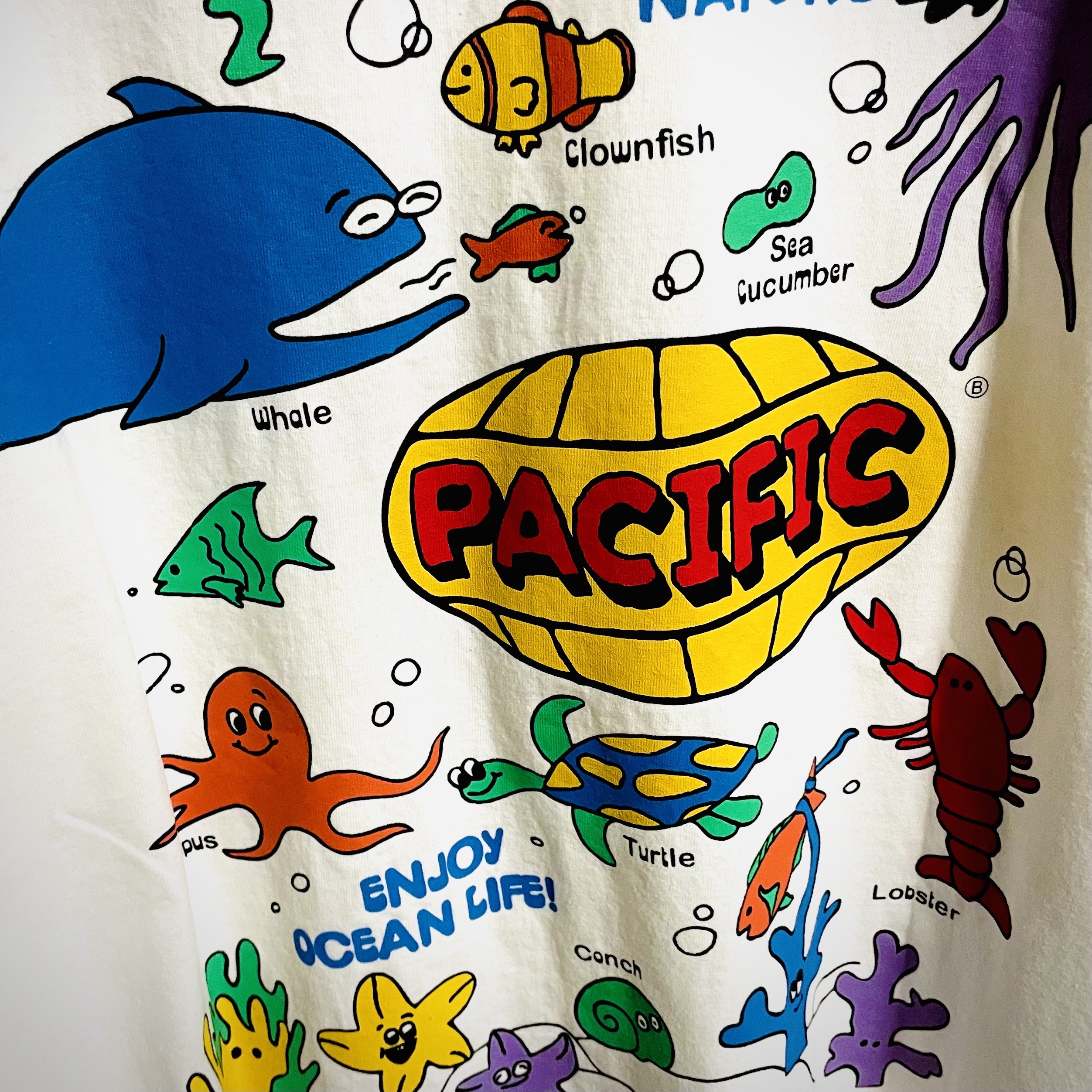 Bigwave Collective ENJOY OCEAN LIFE TEE (OFF WHITE) 착용 스타일 - 3