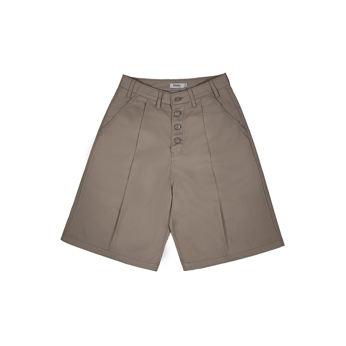 휴이 리시트 핀턱 버뮤다 팬츠 베이지(Huey Receipt Pin Tuck Bermuda Pants Beige) - 2