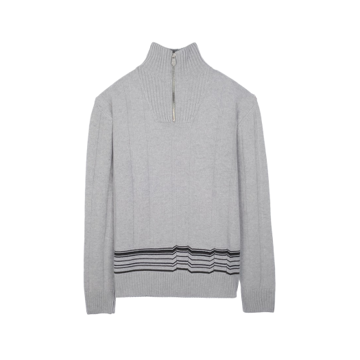 ITLFI5SC7WUP Hermes Lignis Pullover Men M Silex