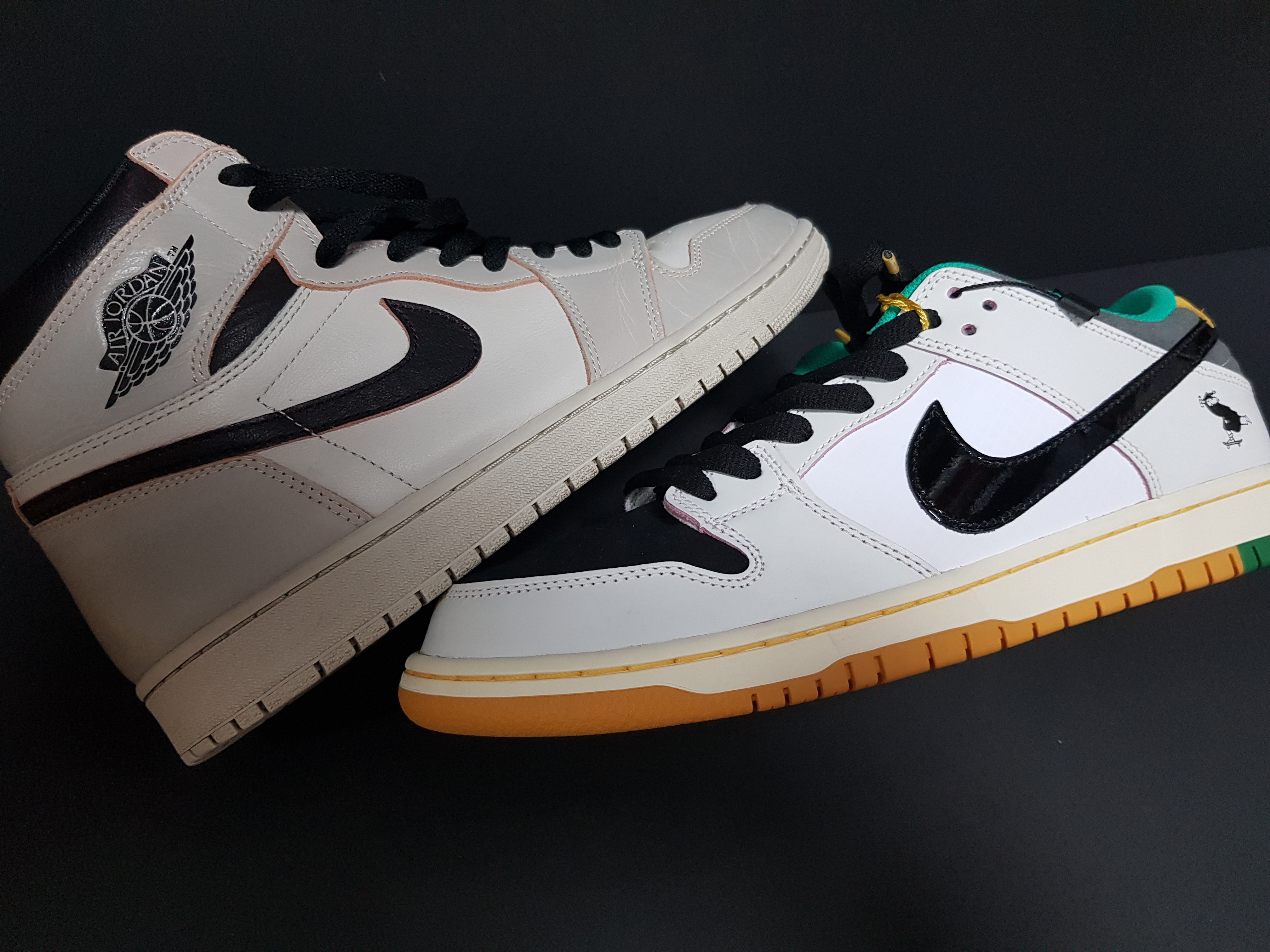 Nike x CSEF SB Dunk Low Pro White and Black 착용 스타일 - 3