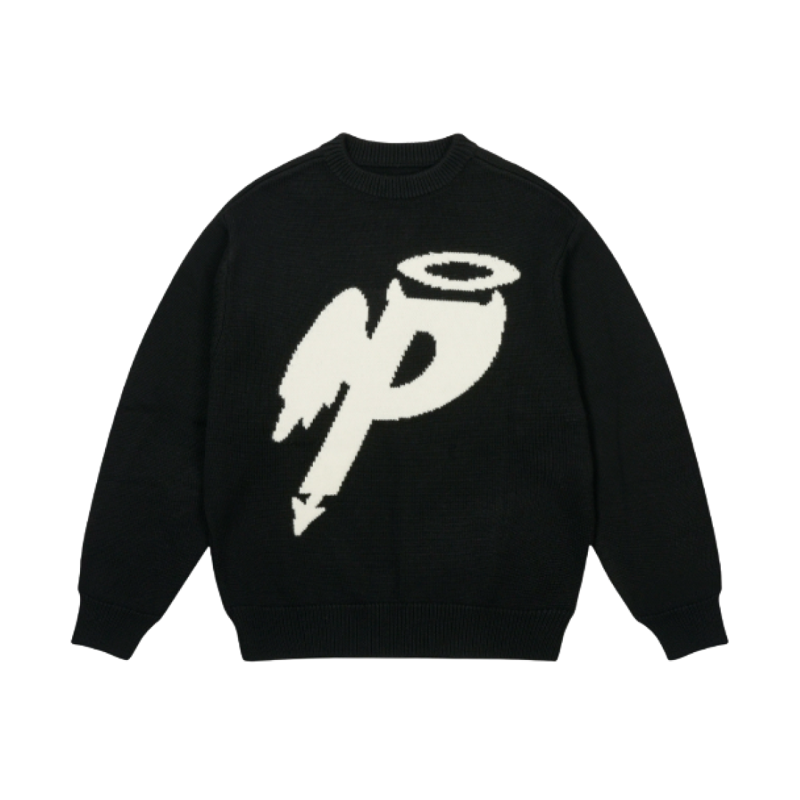 팔라스 P 윙 니트 블랙 - 25SS | Palace | KREAM
