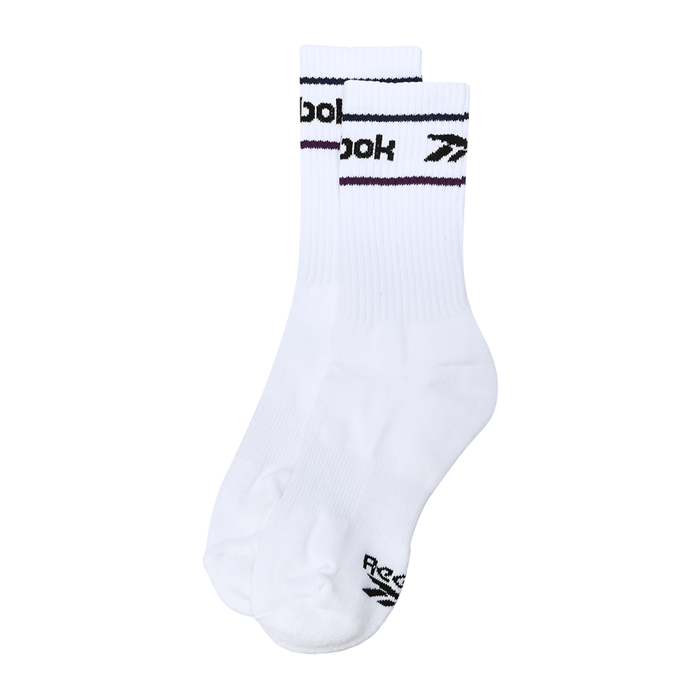 RESS4EY30U2 Reebok Color Logo Crew Socks White:Black