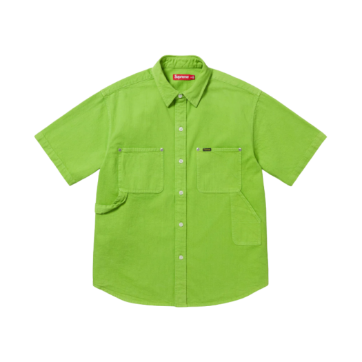 Supreme Loose Fit S/S Denim Painter Shirt Green - 25SS