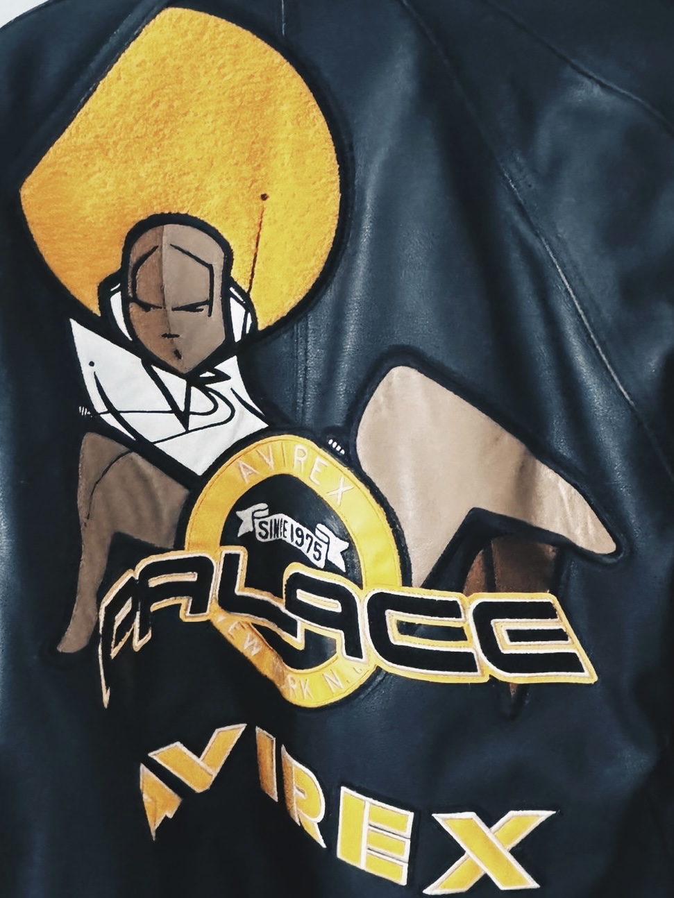 Palace Zomby Avirex Jacket Black - 21FW 착용 스타일
