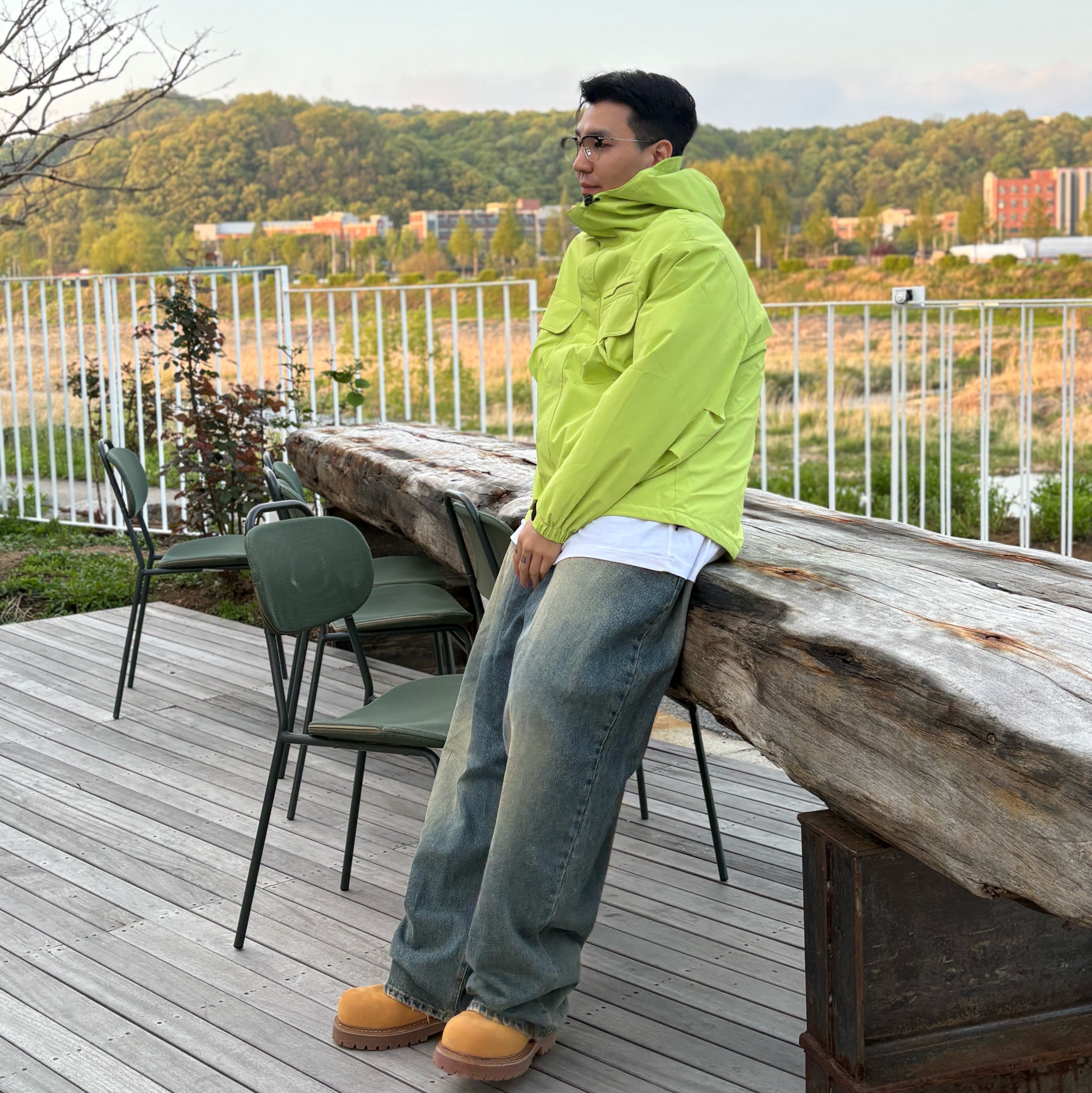LOSTGARDEN Route Tan 착용 스타일 - 4