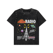 Coldplay Music of The Spheres World Tour Ailen Radio Youth T-Shirt Charcoal