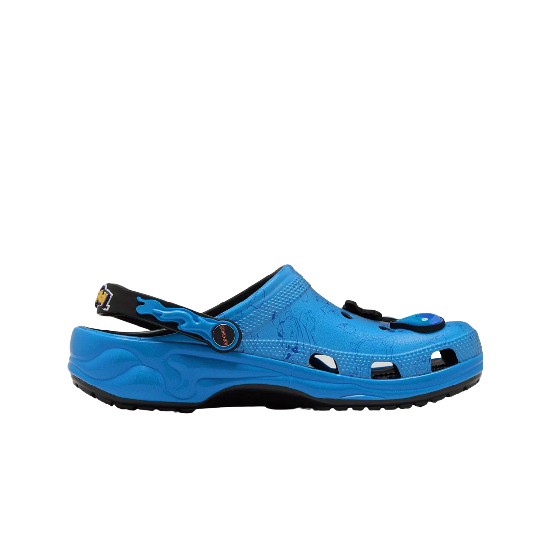 크록스 x 포켓몬 리자몽 Vs. 거북왕 클래식 클로그 블랙 레드(Crocs x Pokemon Charizard Vs. Blastoise Classic Clog Black Red)