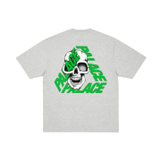 Palace P3 Skull T-Shirt Grey Marl - 25SS