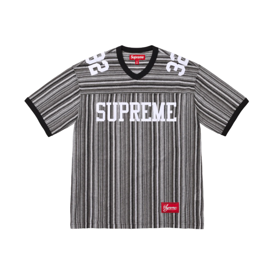 슈프림 오픈 니트 풋볼 탑 블랙 - 25SS