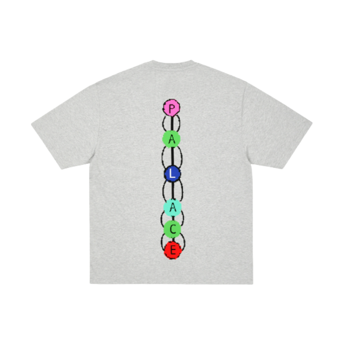 팔라스 차카래디컬 티셔츠 그레이 말 - 25SS(Palace Chakradical T-Shirt Grey Marl - 25SS) - 2
