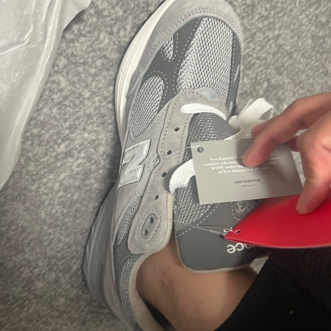New Balance 993 Made in USA Grey - D Standard 착용 스타일