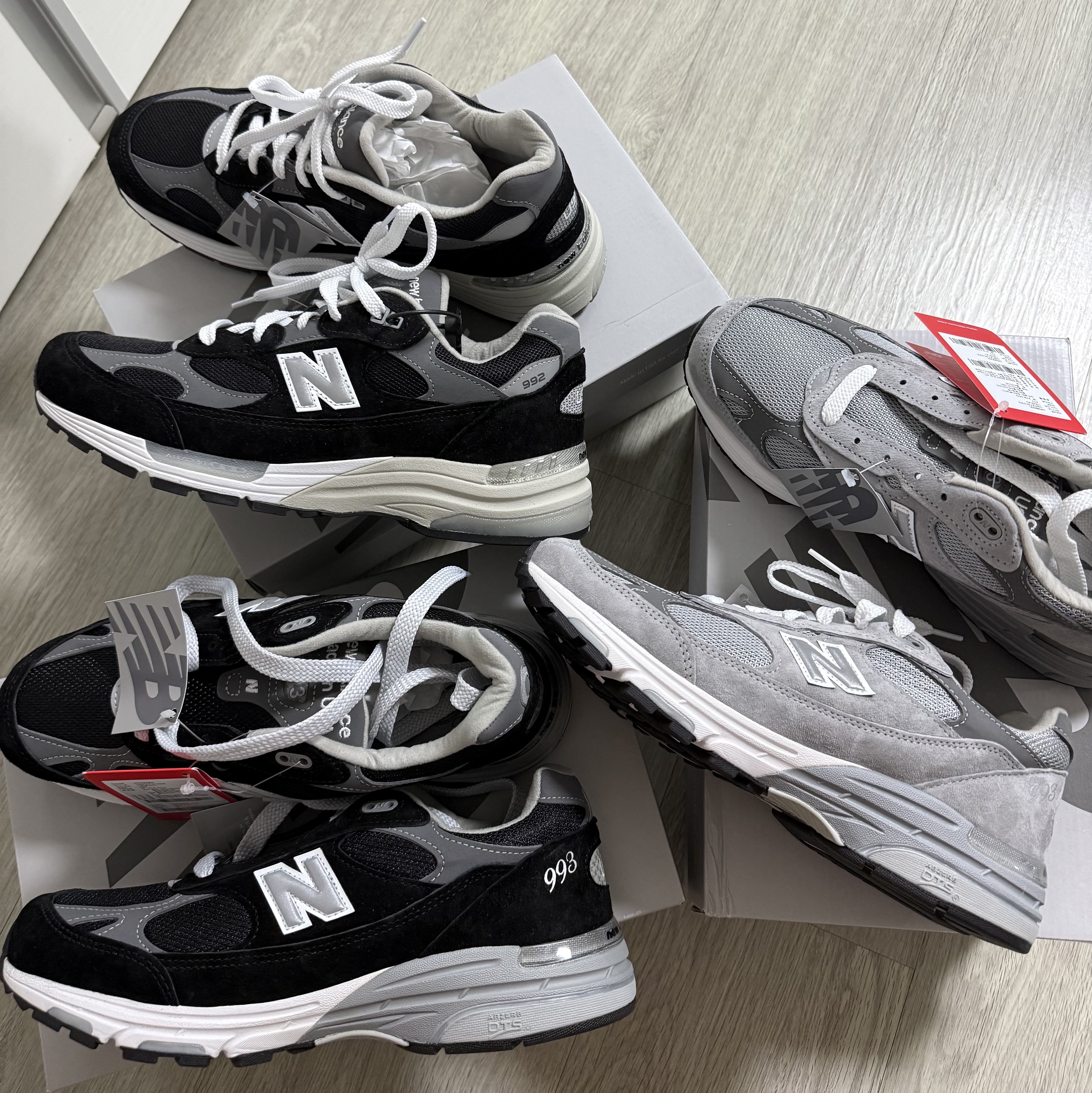 New Balance 993 Made in USA Grey - D Standard 착용 스타일