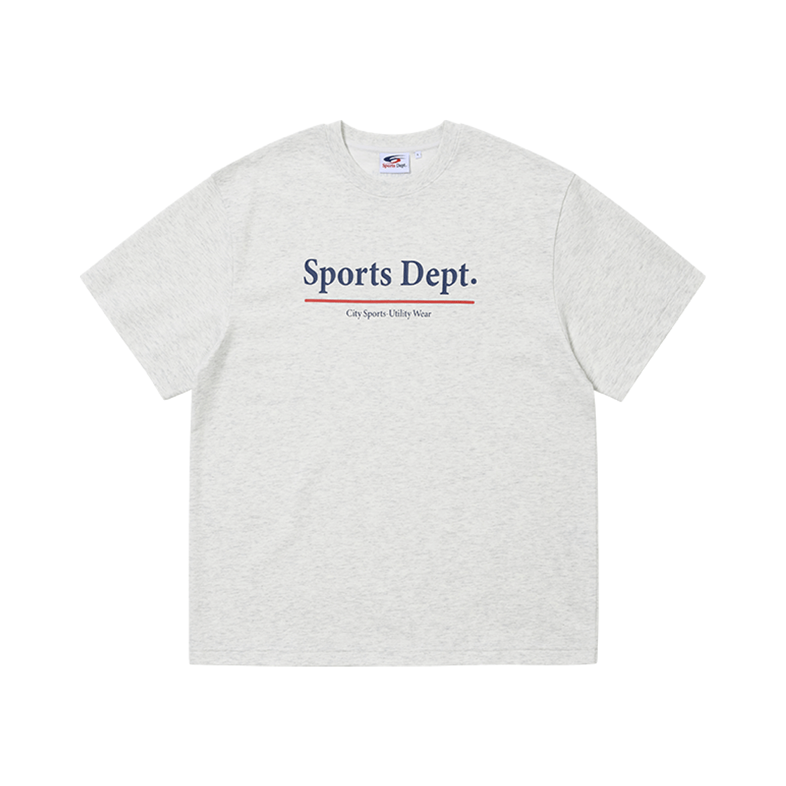 스포츠뎁트 라인 로고 반팔 티셔츠 오트밀(Sports Dept Line Logo T-shirt Oatmeal)