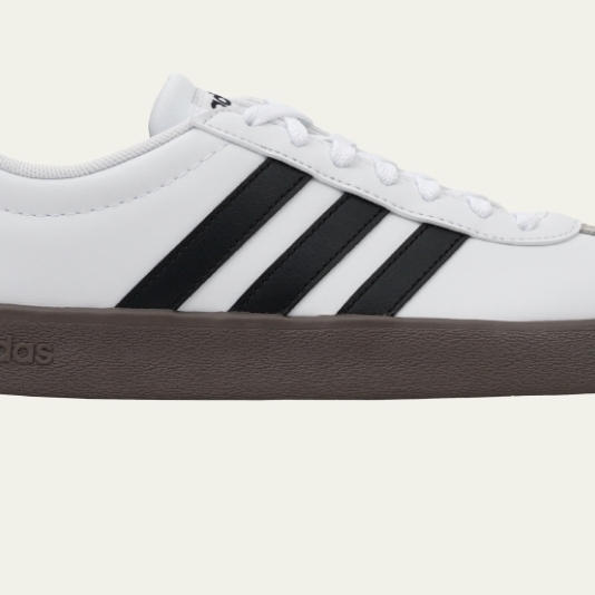 Adidas VL Court Base Cloud White Core Black 착용 스타일