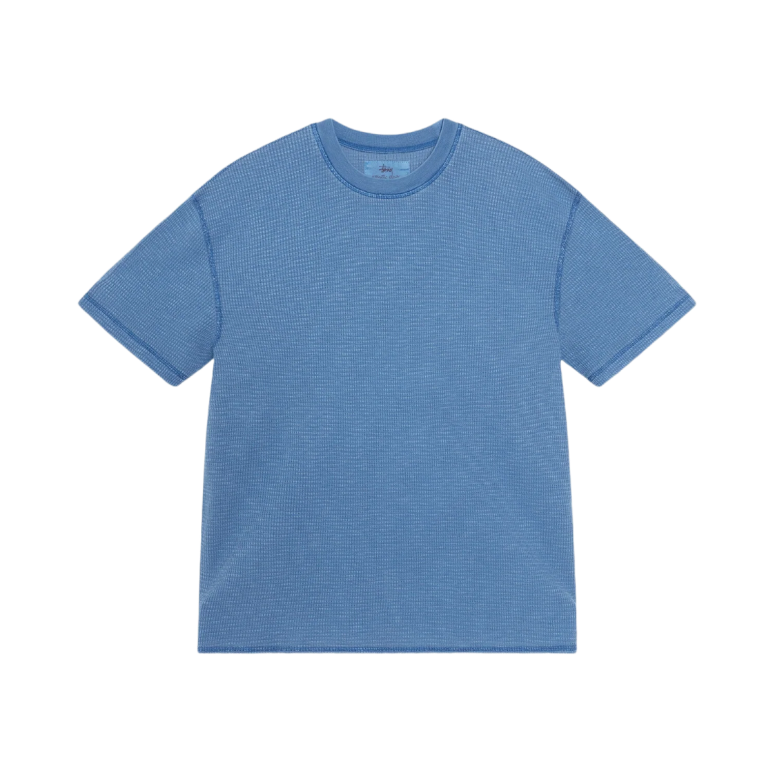 1140368 Stussy Pigment Dyed SS Thermal T-Shirt Blue