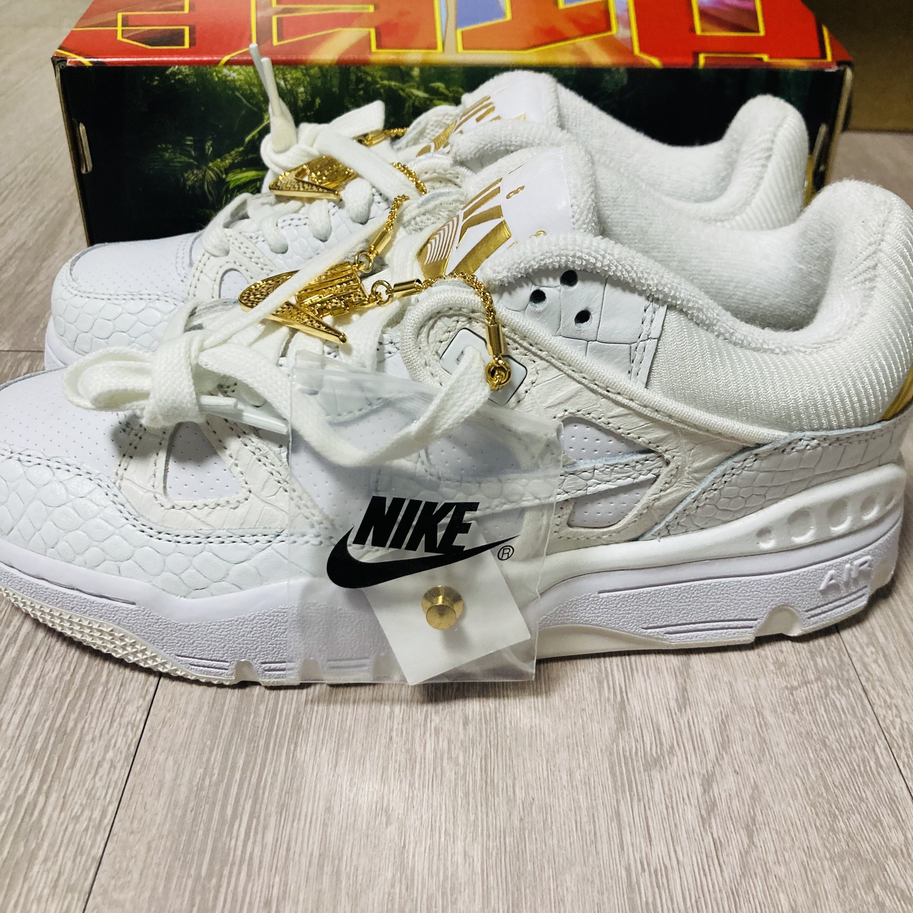 Nike x Nigo Air Force 3 Low SP White 착용 스타일 - 3