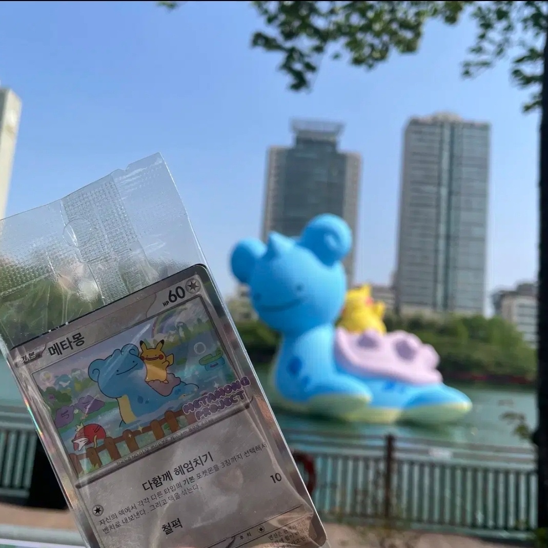 Pokemon TCG Ditto's Time Capsule Promo Card Ditto 착용 스타일