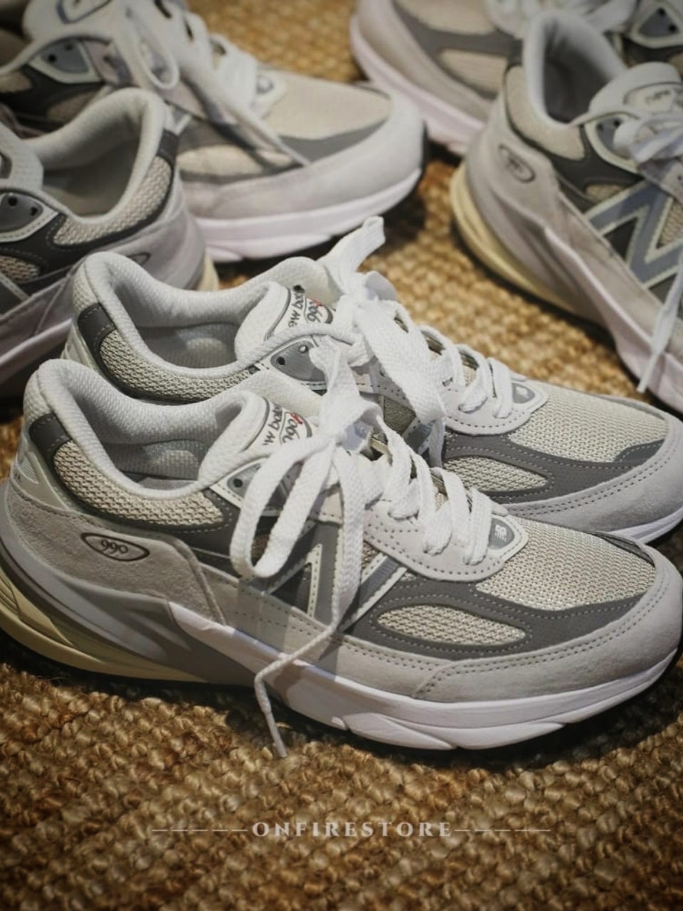 New Balance 990v6 Made in USA Reflection Marblehead, New Balance 990v6 Made in USA Grey - D Standard 착용 스타일