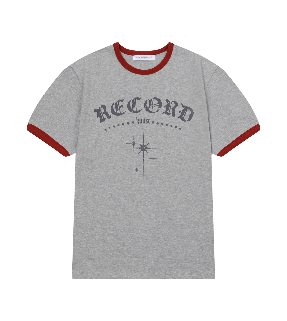 【SLOW RECORD HOUSE】RECORD RINGER T-SHIRT MUSINSA | SLOW RECORD HOUSE RECORD Ringer Tee_Black