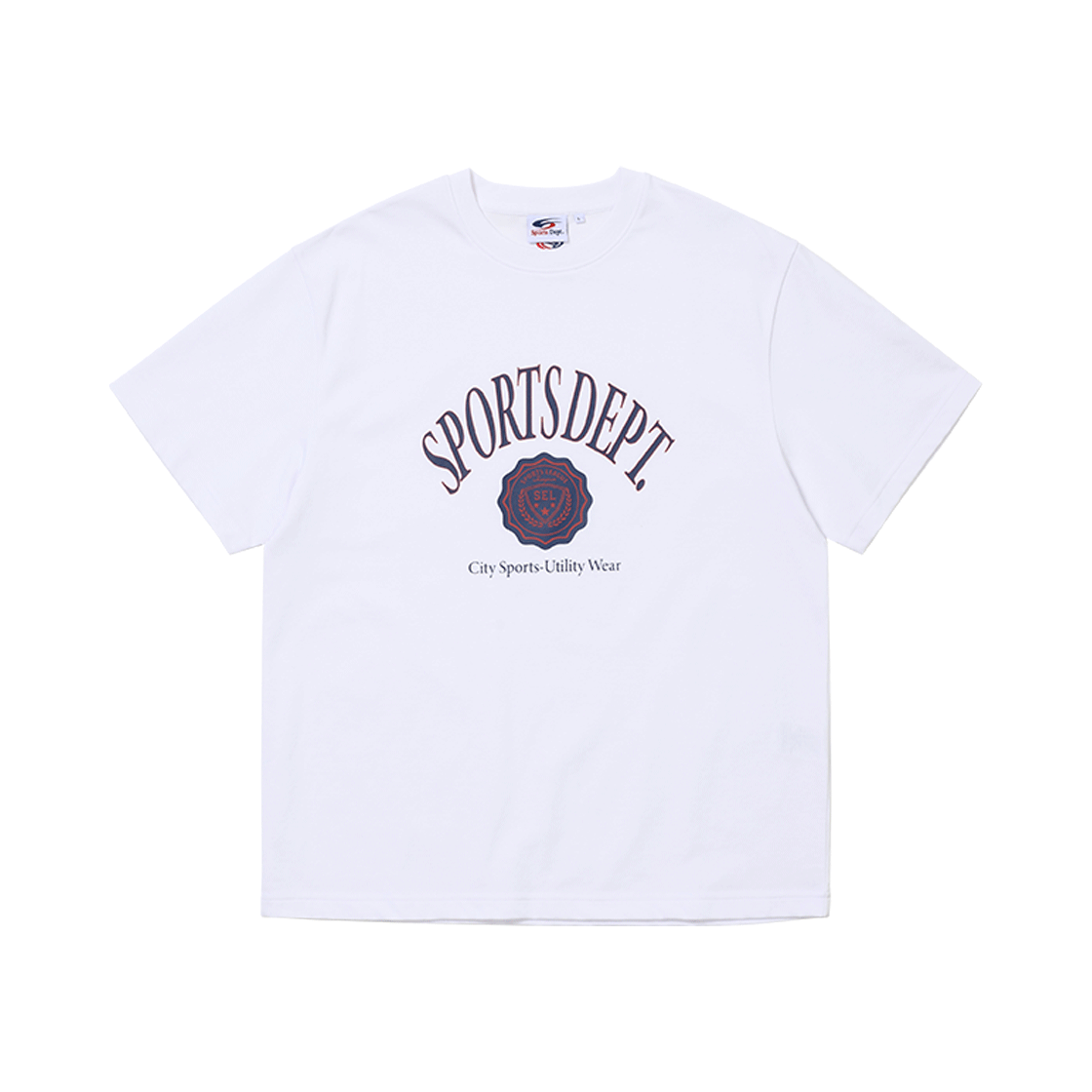 스포츠뎁트 SEL 컬리지 반팔 티셔츠 화이트(Sports Dept SEL College T-shirt White)