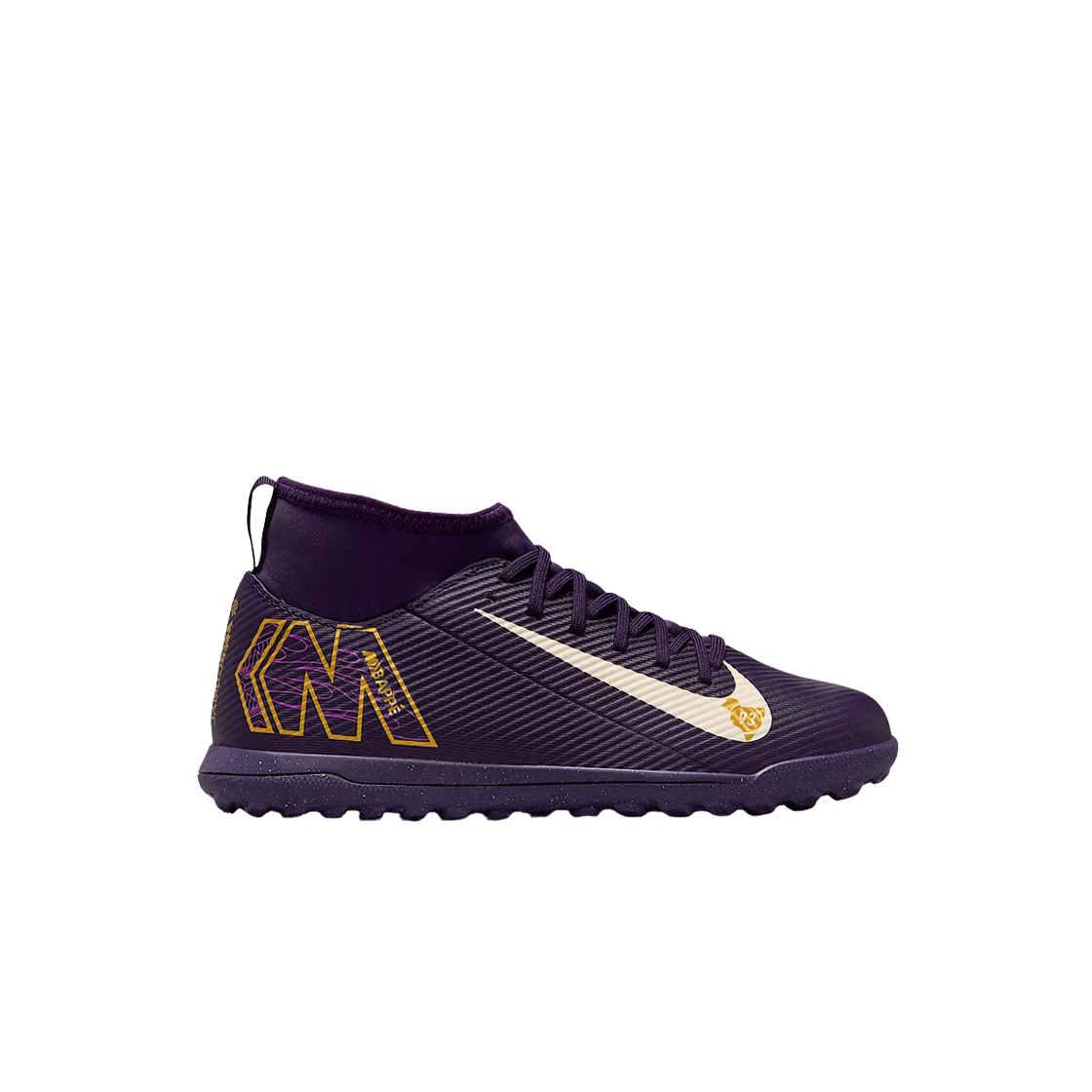 HJ6933-500 (JR) Nike Mercurial Superfly 10 Club TF Grand Purple Pale Ivory