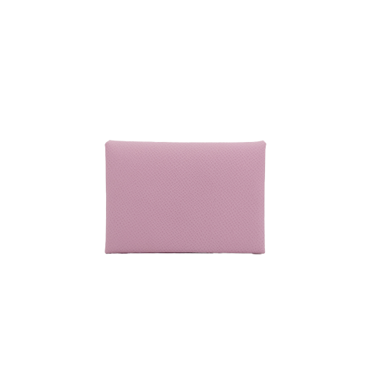 H083035CKX9 Hermes Calvi Duo Card Holder Mauve Sylvestre