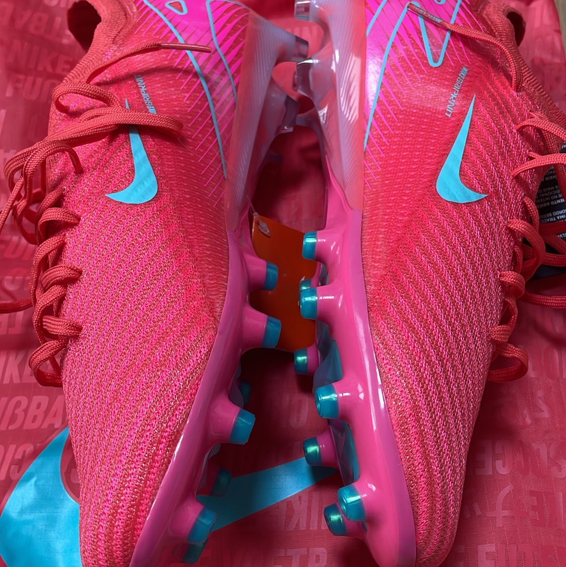 Nike Zoom Mercurial Vapor 16 Elite AG Pro Ember Glow Aurora Green 착용 스타일 - 2